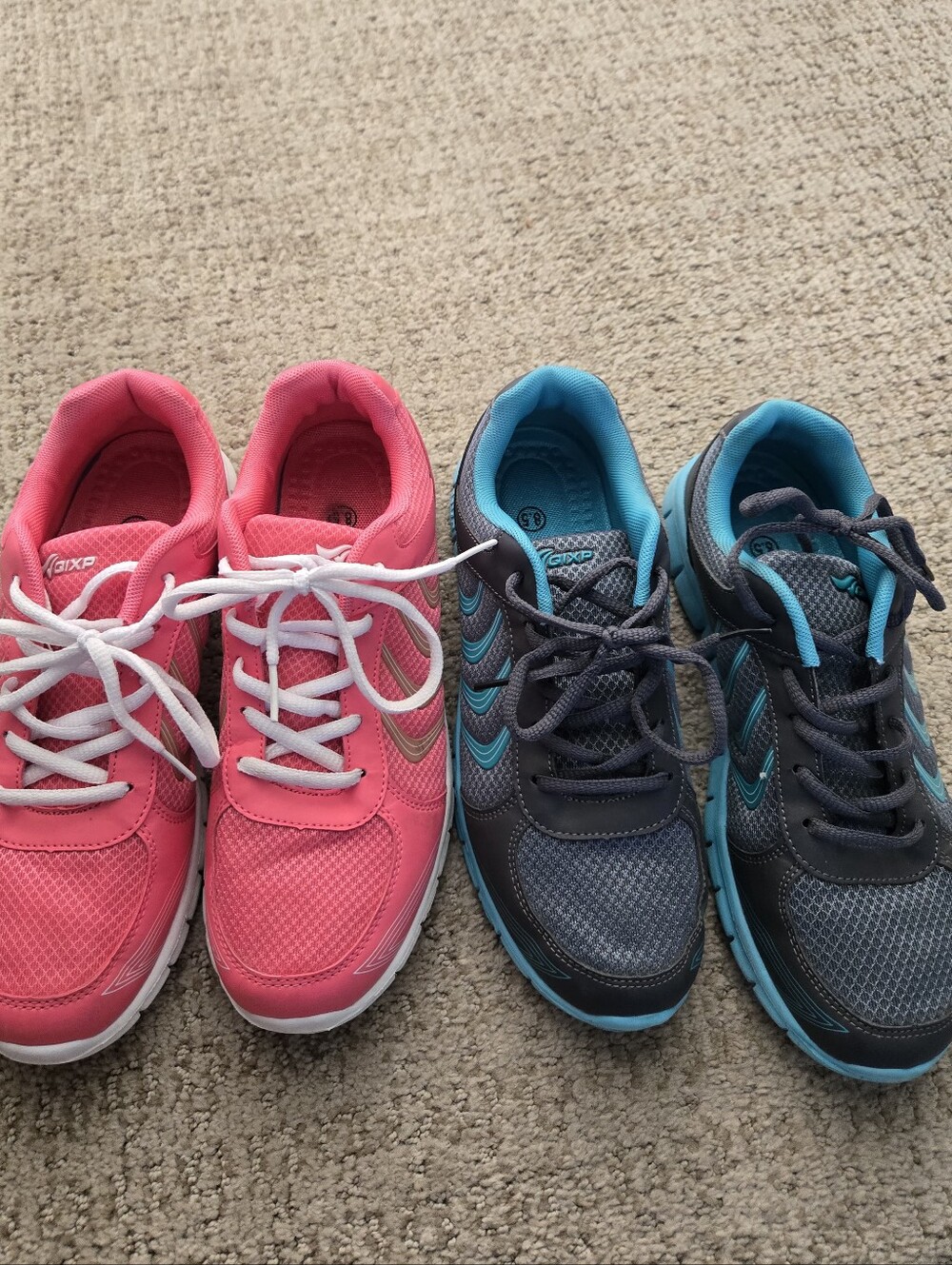 Sneakers For Women. Sold As Two Pairs. Pink and Aqua Blue Size 8.5